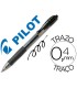 Boligrafo pilot g 2 negro tinta gel retractil sujecion de caucho