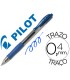 Boligrafo pilot g 2 azul tinta gel retractil sujecion de caucho