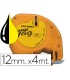 Cinta dymo 12mmx4mt negro amarillo para maquina letratag