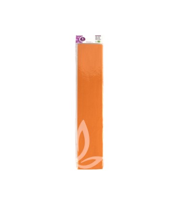 Papel crespon liderpapel 50 cm x 25m 34g m2 naranja claro