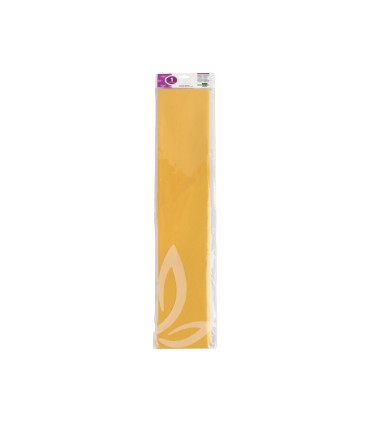 Papel crespon liderpapel 50 cm x 25m 34g m2 amarillo oro