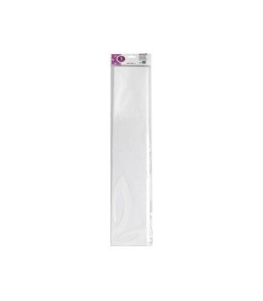 Papel crespon liderpapel 50 cm x 25m 34g m2 blanco