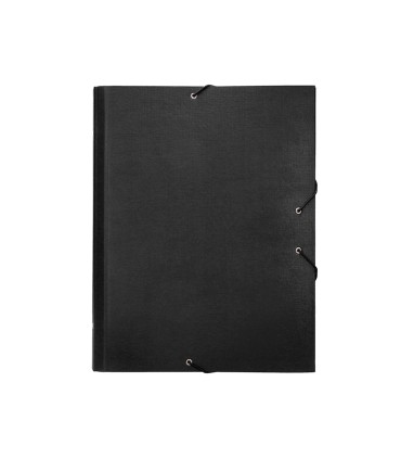 Carpeta clasificadora liderpapel 12 departamentos folio prolongado carton forrado negra