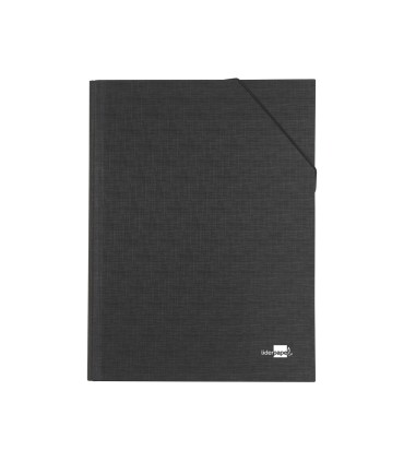 Carpeta clasificadora liderpapel 12 departamentos folio prolongado carton forrado negra