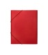 Carpeta clasificadora liderpapel 12 departamentos folio prolongado carton forrado roja