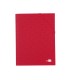 Carpeta clasificadora liderpapel 12 departamentos folio prolongado carton forrado roja