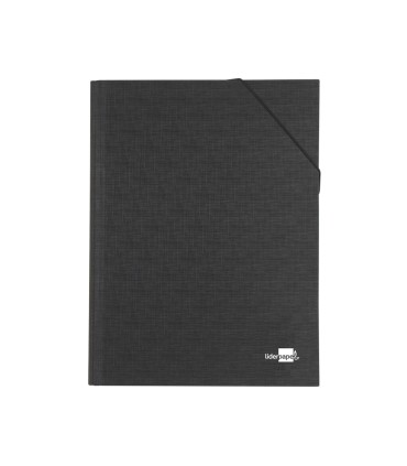 Carpeta clasificadora liderpapel 12 departamentos folio prolongado carton forrado negra fuelle