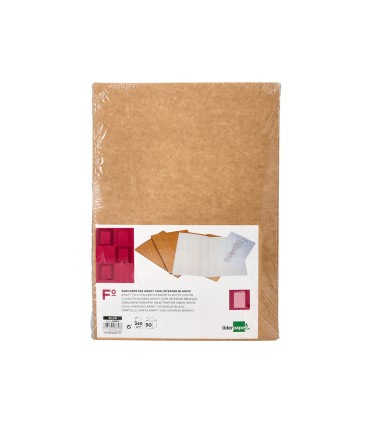 Subcarpeta liderpapel folio kraft interior blanco 240g m2