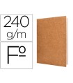 Subcarpeta liderpapel folio kraft interior blanco 240g/m2