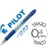 Boligrafo pilot super grip azul retractil sujecion de caucho tinta base de aceite