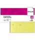 Talonario liderpapel mostrador 60x145 mm tl01 amarillo con matriz