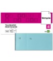 Talonario liderpapel mostrador 60x145 mm tl03 celeste con matriz