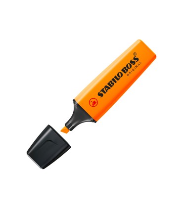 Rotulador stabilo boss fluorescente 70 naranja