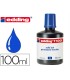 Tinta rotulador edding t 100 azul bote 100 ml