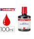 Tinta rotulador edding t 100 rojo bote 100 ml