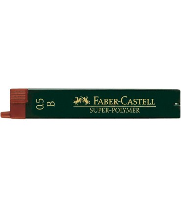 Minas faber grafito 9065 05 mm b estuche de 12 minas