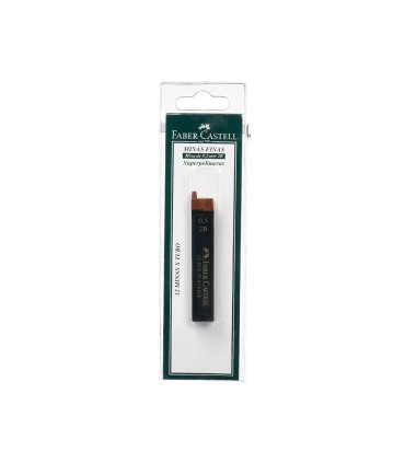 Minas faber grafito 9065 05 mm 2b estuche de 12 minas