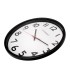 Reloj q connect de pared plastico oficina redondo 34 cm marco negro