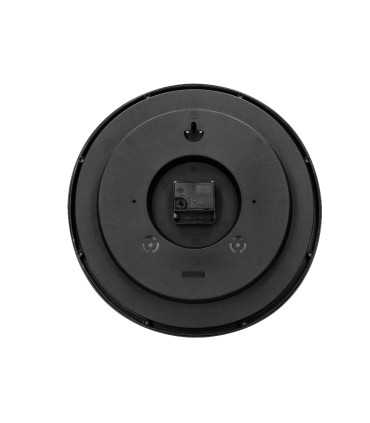 Reloj q connect de pared plastico oficina redondo 34 cm marco negro