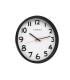 Reloj q connect de pared plastico oficina redondo 34 cm marco negro