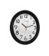 Reloj q connect de pared plastico oficina redondo 30 cm marco negro