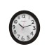 Reloj q connect de pared plastico oficina redondo 30 cm marco negro