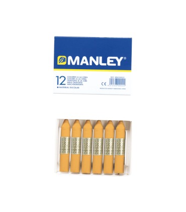 Lapices cera manley unicolor ocre n26 caja de 12 unidades