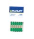 Lapices cera manley unicolor verde natural n21 caja de 12 unidades