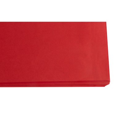 Papel seda liderpapel rojo 52x76 cm 18 gr paquete de 25 hojas