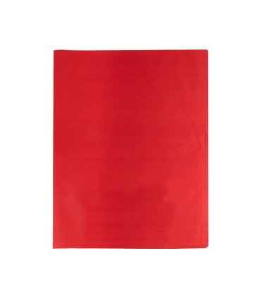 Papel seda liderpapel rojo 52x76 cm 18 gr paquete de 25 hojas