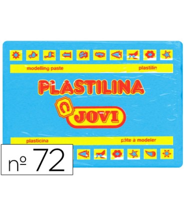 Plastilina jovi 72 azul claro unidad tamano grande