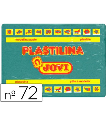 Plastilina jovi 72 verde oscuro unidad tamano grande