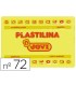 Plastilina jovi 72 amarillo claro unidad tamano grande