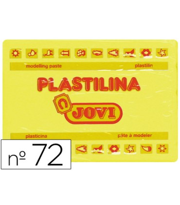 Plastilina jovi 72 amarillo claro unidad tamano grande