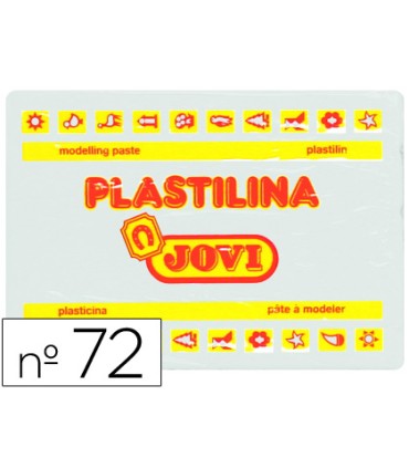 Plastilina jovi 72 blanco unidad tamano grande