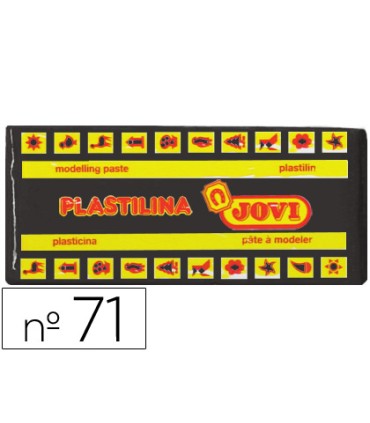 Plastilina jovi 71 negro unidad tamano mediano