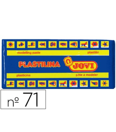 Plastilina jovi 71 azul oscuro unidad tamano mediano