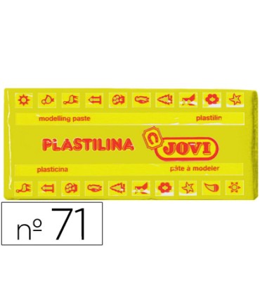 Plastilina jovi 71 amarillo oscuro unidad tamano mediano