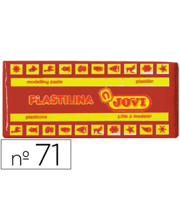 Plastilina jovi 71 marron unidad tamano mediano