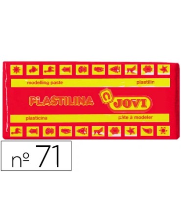 Plastilina jovi 71 rojo unidad tamano mediano