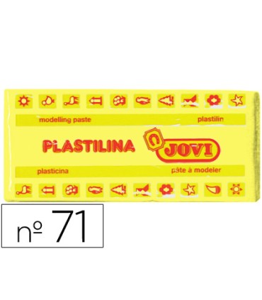 Plastilina jovi 71 amarillo claro unidad tamano mediano