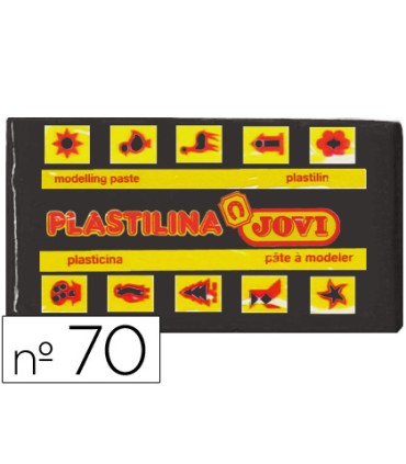 Plastilina jovi 70 negro unidad tamano pequeno