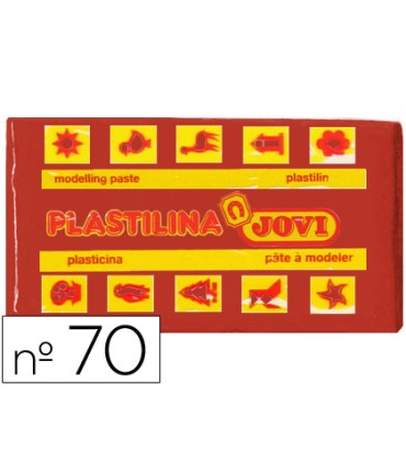 Plastilina jovi 70 marron unidad tamano pequeno