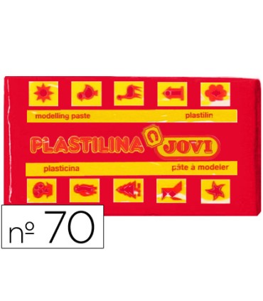 Plastilina jovi 70 rojo unidad tamano pequeno