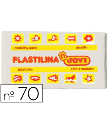 Plastilina jovi 70 blanca unidad tamano pequeno