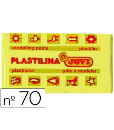 Plastilina jovi 70 amarillo claro unidad tamano pequeno