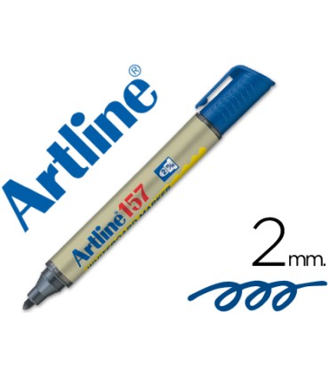 Rotulador artline pizarra ek 157 azul punta redonda 2 mm