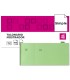 Talonario liderpapel mostrador 50x110 mm tl12 verde con matriz