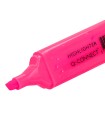 Rotulador q-connect fluorescente rosa punta biselada