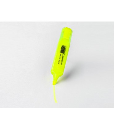 Rotulador q connect fluorescente amarillo punta biselada